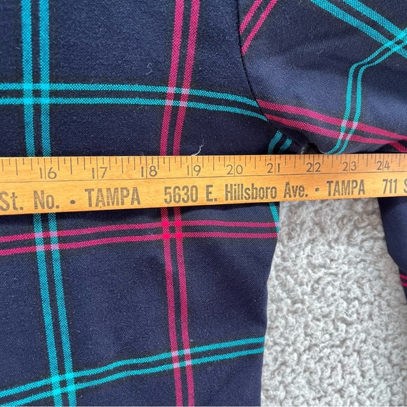 Vintage 80s Northwest Territory Button Up Plaid Flannel Long Sleeve Shirt Size M - Picture 6 of 7